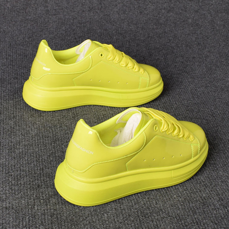 Women Shoes Tennis - 2025 Lacquered White Casual Shoes for