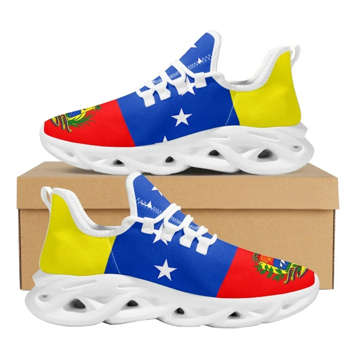Women Shoes Tennis - Venezuela Flag Sneakers for Womens Mens