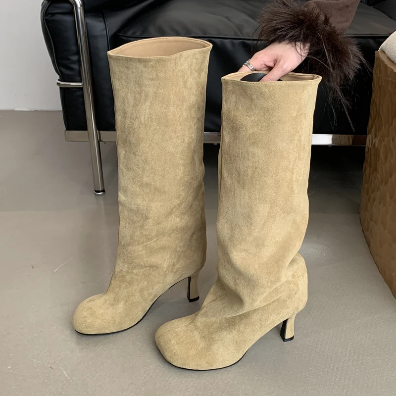 Women Shoes Zara - Eilyken Winter Street Style Round Toe