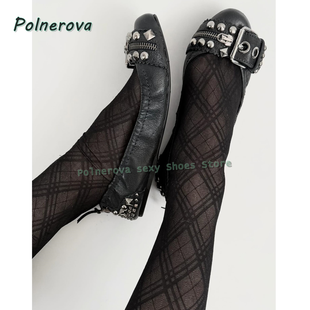 Women'S Shoes Toms - Rivet Belt Buckle Mary Jane Shoes