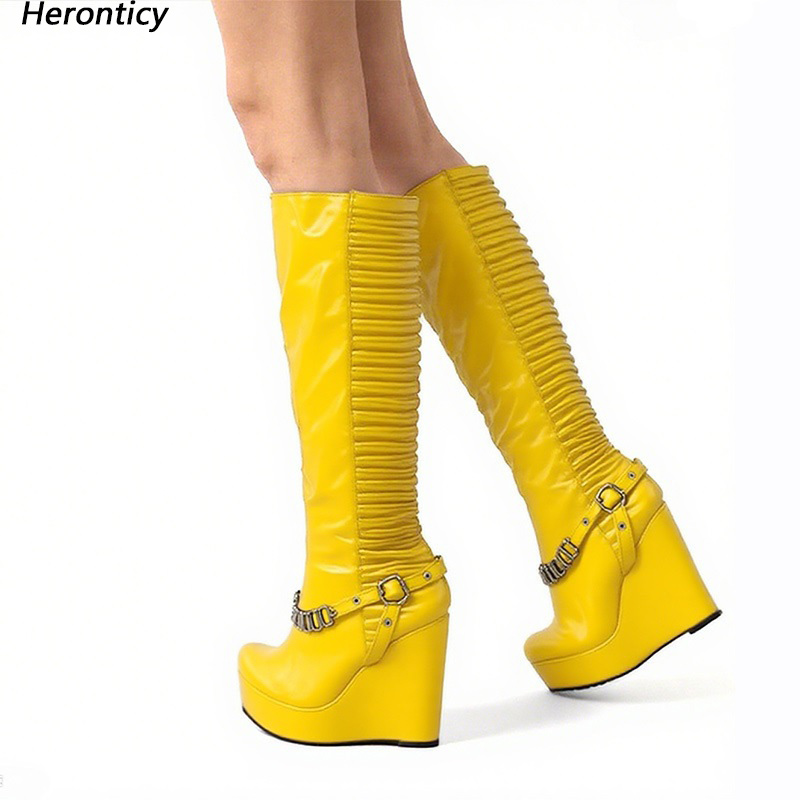 Zip Up Boots Short - Heronticy Handmade Women Winter Knee Boots