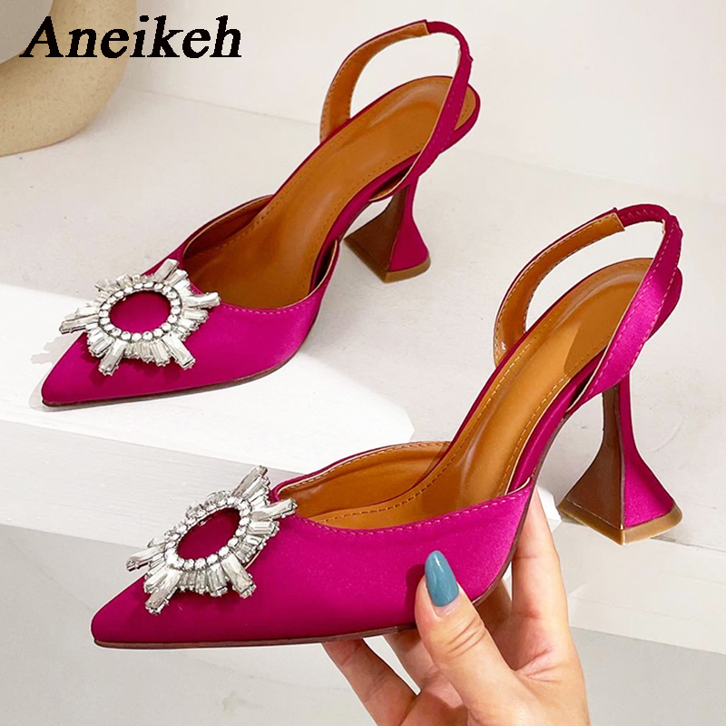 Women Shoes Zara - Aneikeh Brand Women Silk High Heels