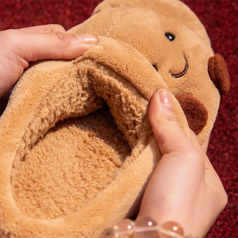 Cute Cartoon Fluffy Slippers F - огляд і ціна Women'S Shoes To Men'S Size