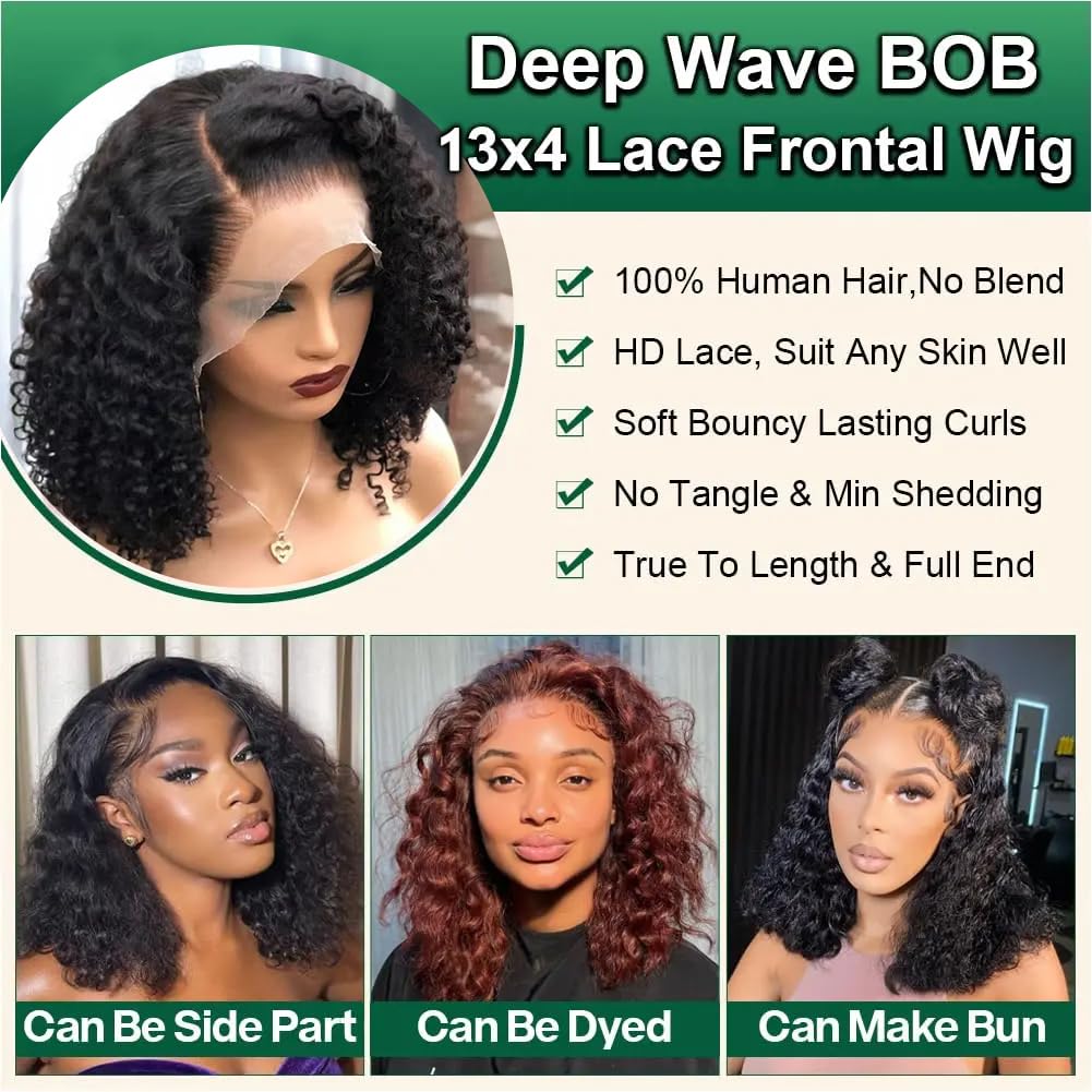 14inch Water Wave Bob Wig Huma - огляд і ціна Women'S Shoes Bobs