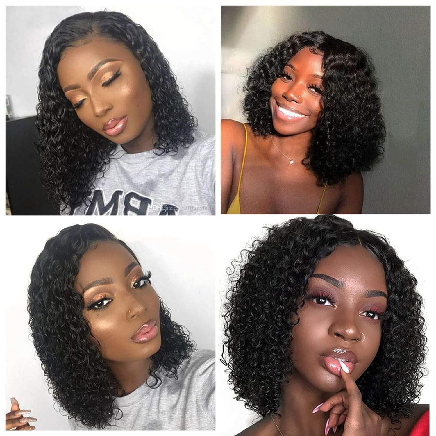 14inch Water Wave Bob Wig Huma - огляд і ціна Women'S Shoes Bobs
