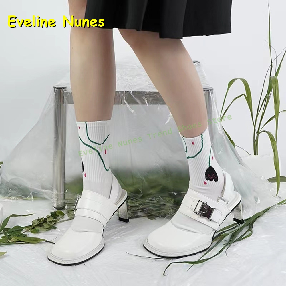 Women's Black Square Toe Buckl - огляд і ціна Mule Slip On