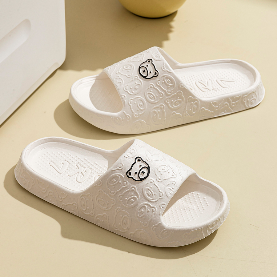 Printting Cute Bear Women Slip - огляд і ціна Women'S Shoes To Men'S Size