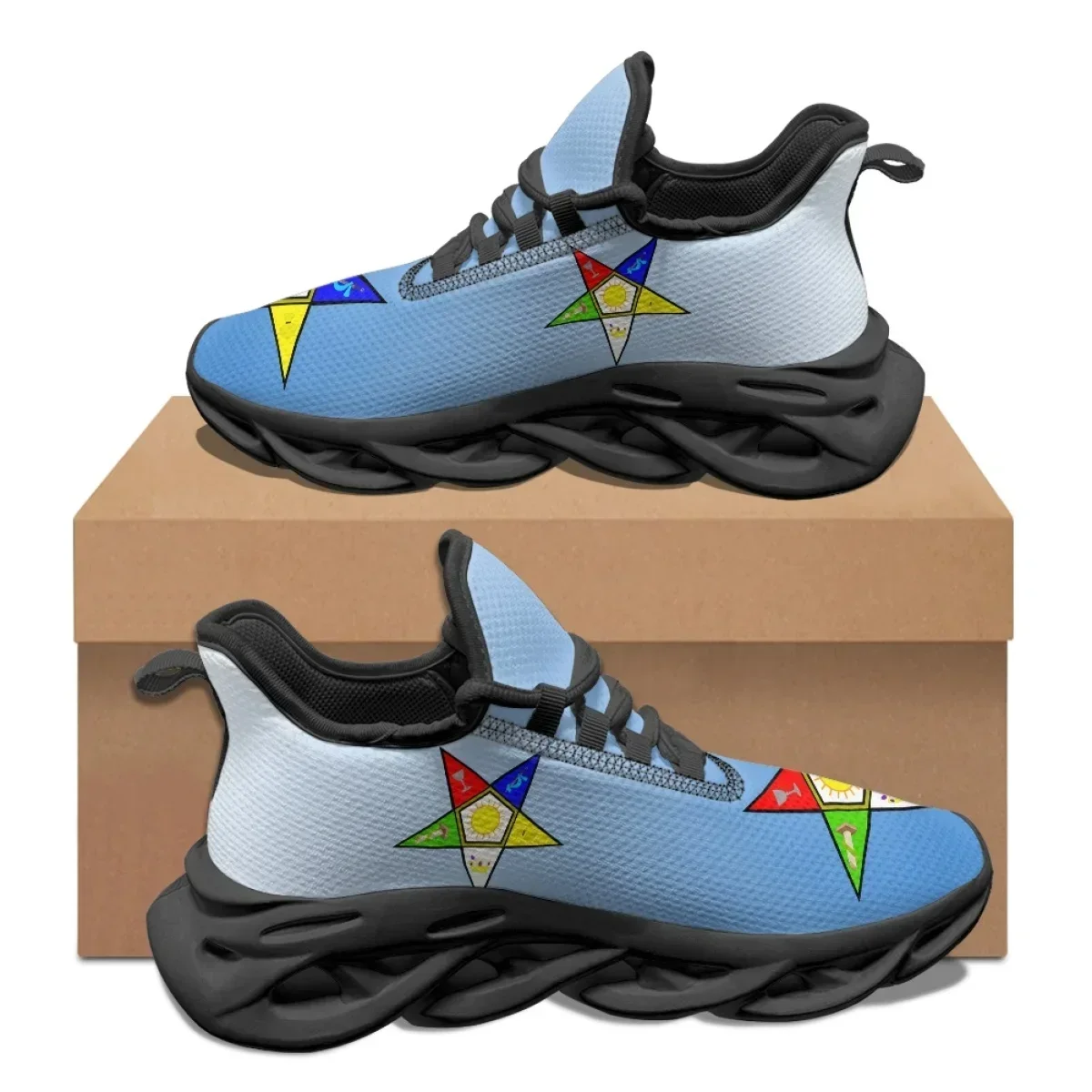 Sky Blue Pentagram OES Pattern - огляд і ціна Women Shoes Tennis