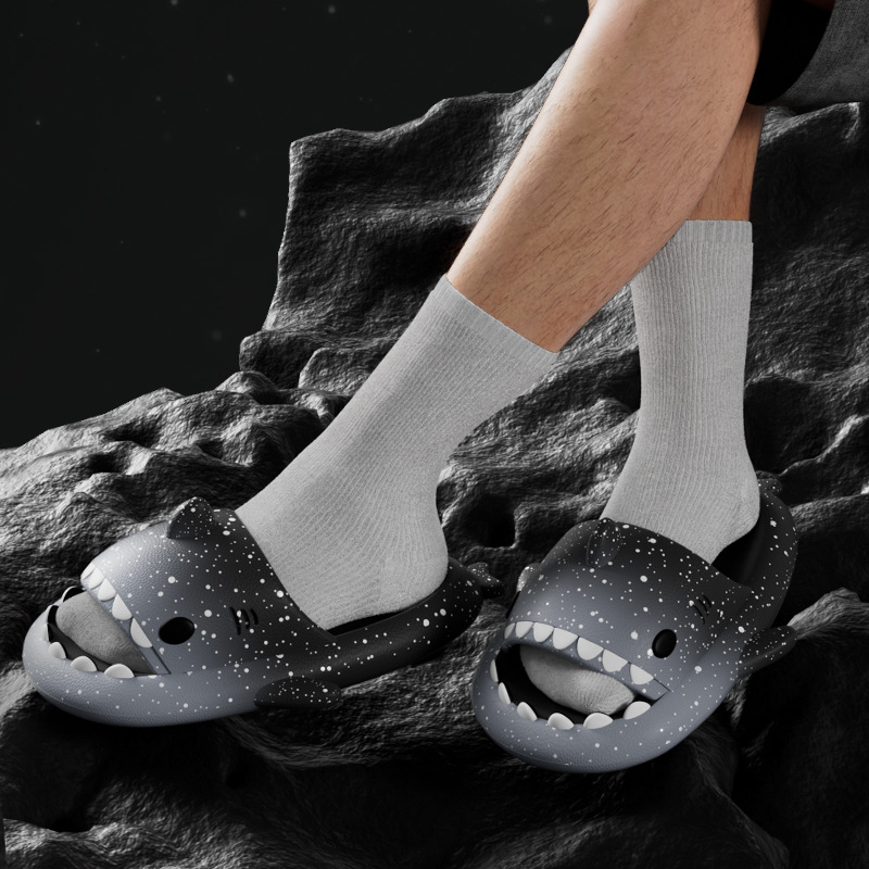 Cute Cartoon Shark Slippers Fo - огляд і ціна Women'S Shoes To Men'S Size