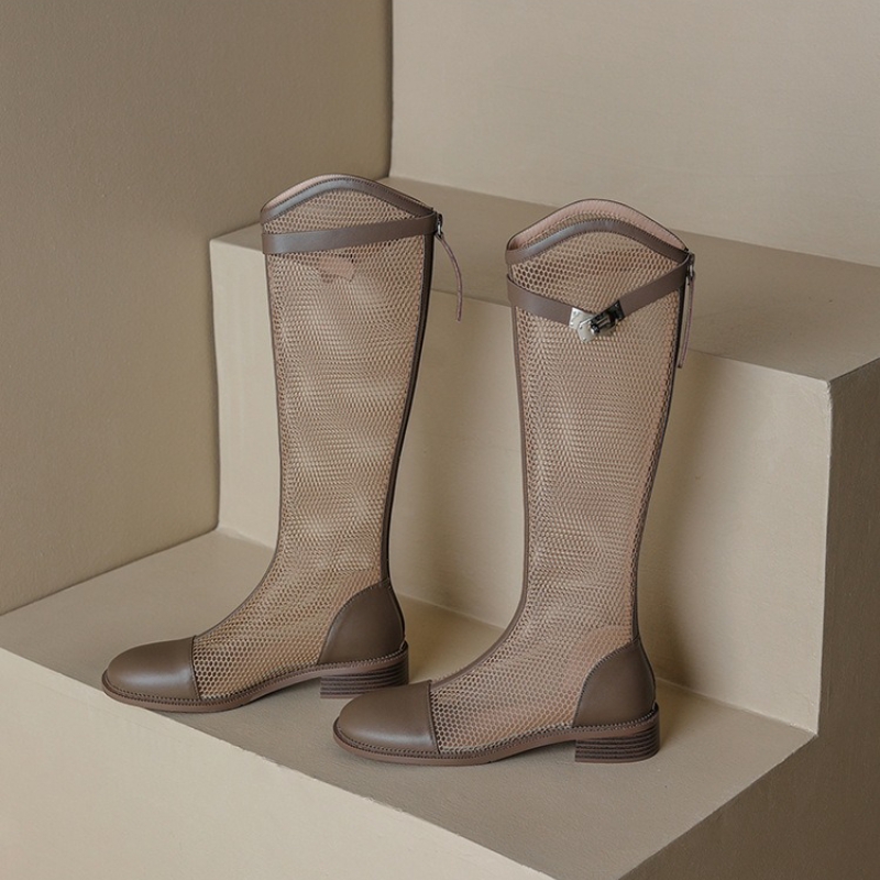 Female Summer Knee-high Mesh H - огляд і ціна Knee High Boots Women