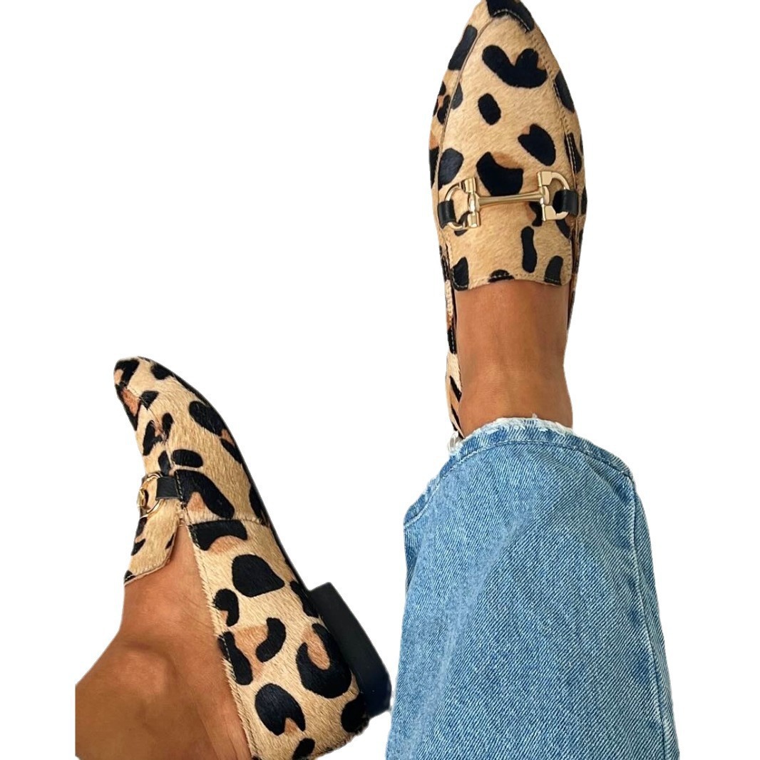 Large Size 40-43 Leopard Print - огляд і ціна Mule Slip On