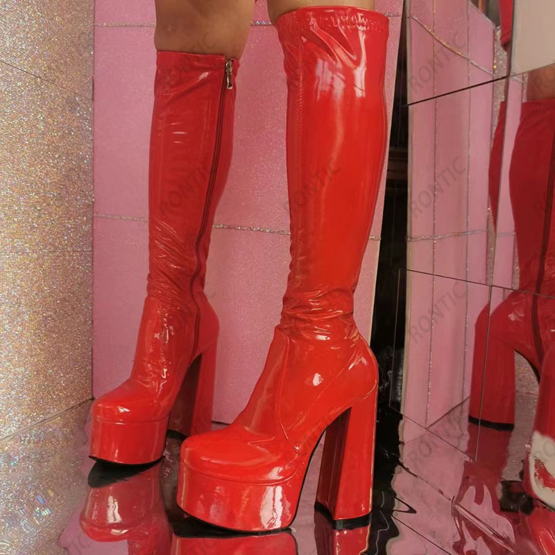 Rontic Handmade Women Platform - огляд і ціна Zip Up Boots Short