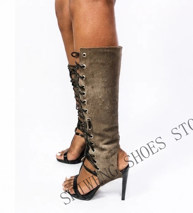 2026 Summer  Women Gladiator S - огляд і ціна Knee High Boots Women