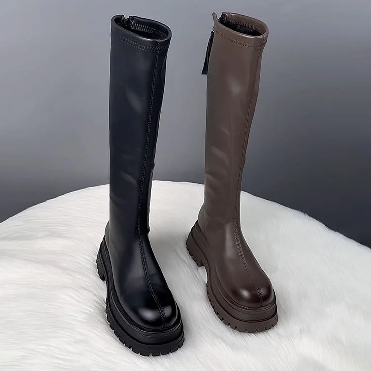 Black Long Boots Women's Hot S - огляд і ціна Knee High Boots Women