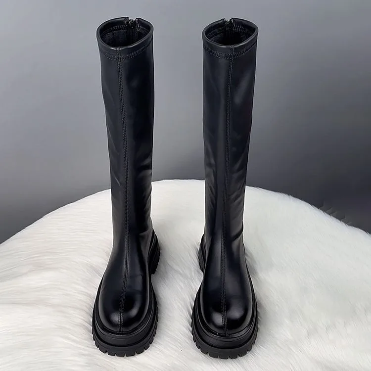 Black Long Boots Women's Hot S - огляд і ціна Knee High Boots Women