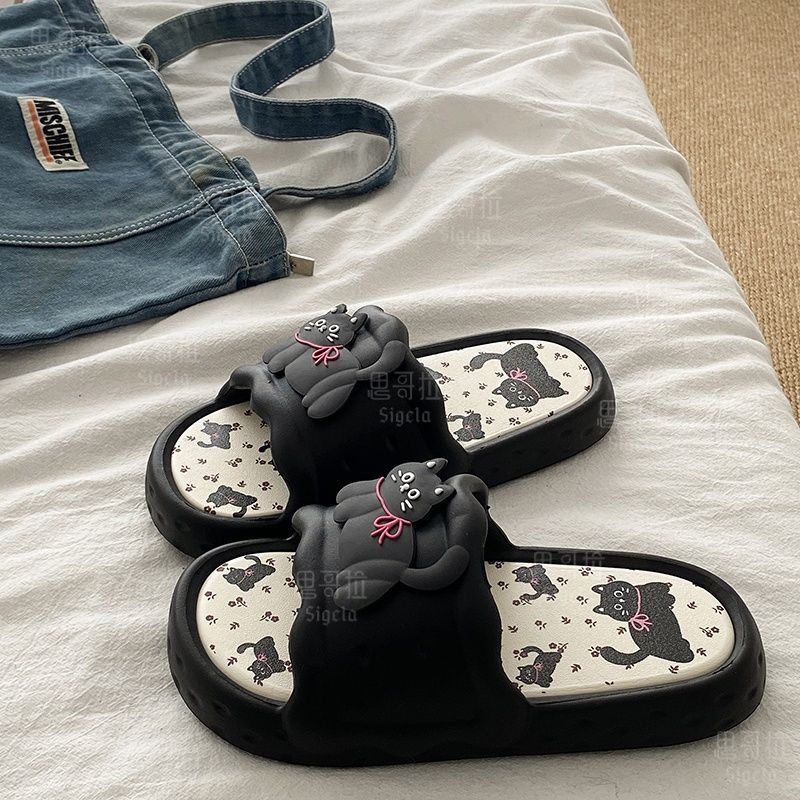 Printting Cute Bear Women Slip - огляд і ціна Women'S Shoes To Men'S Size