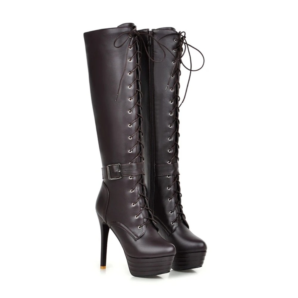 Knee High Boots Womens Botas M - огляд і ціна Zip Up Boots Short
