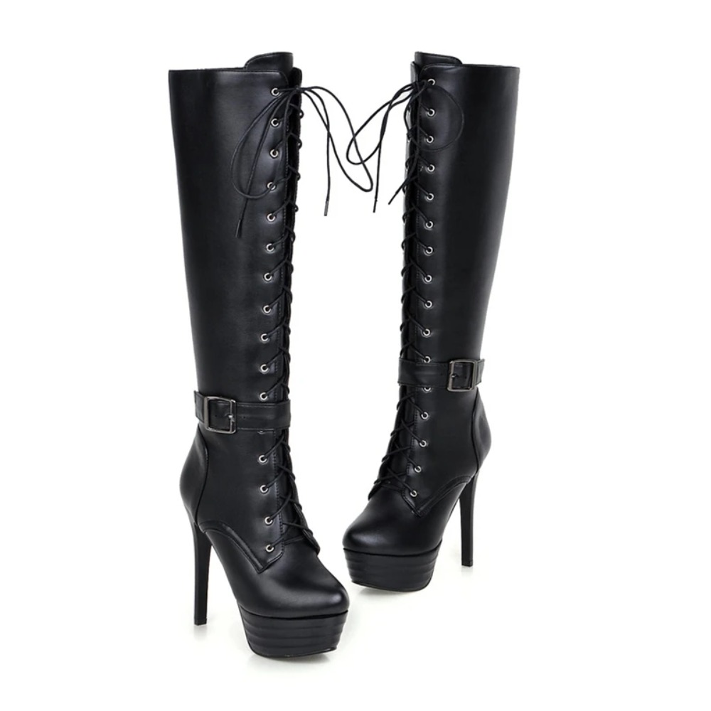 Knee High Boots Womens Botas M - огляд і ціна Zip Up Boots Short