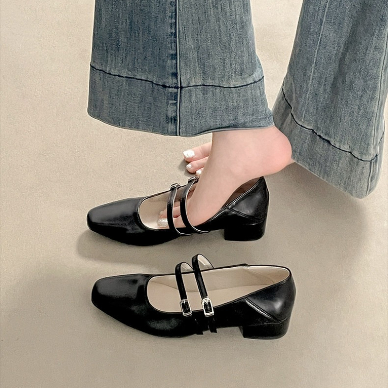 Square Toe Low Heel Women Silv - огляд і ціна Women'S Heels