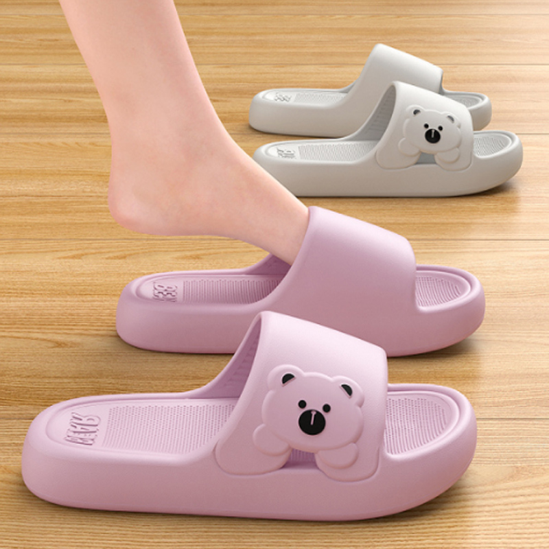 Slippers Bathroom Cartoon Bear - огляд і ціна Mule Slip On