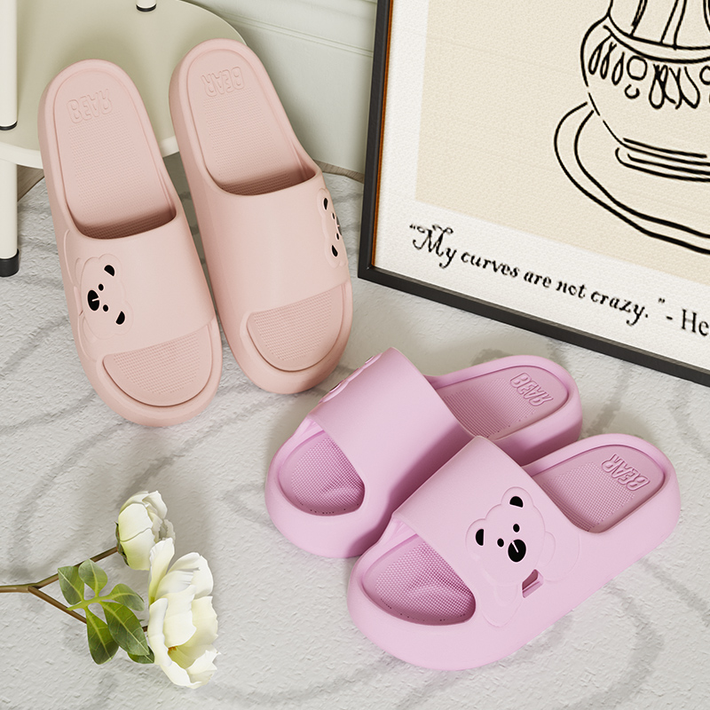 Slippers Bathroom Cartoon Bear - огляд і ціна Mule Slip On