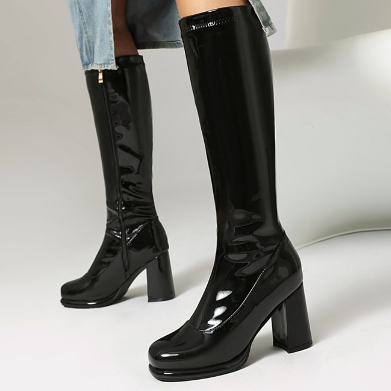 Brand Women's Knee High Boots  - огляд і ціна Zip Up Boots Short